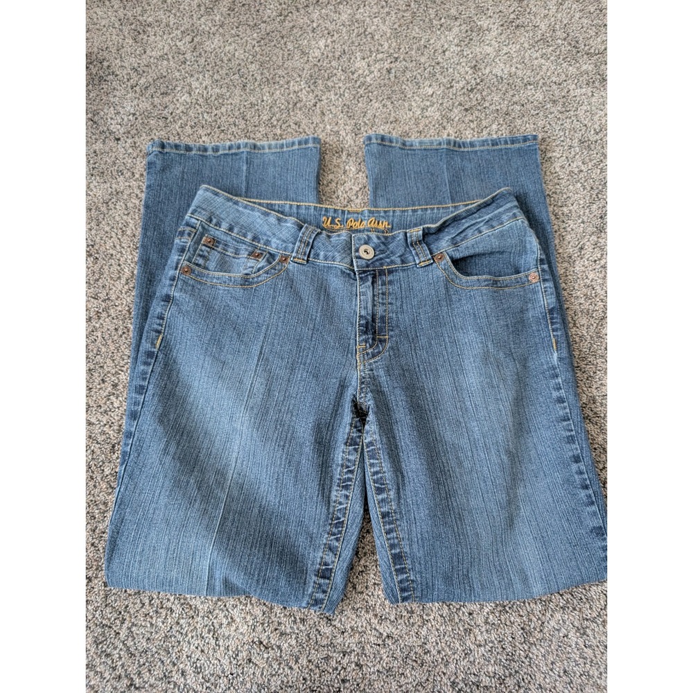 US‎ Polo Assn University Bootcut Jeans Medium Wash Blue Denim Size 13/14